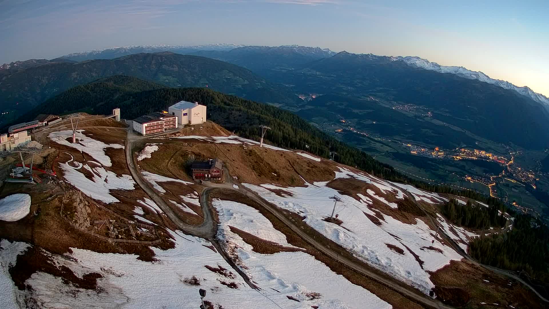 Kronplatz peak Ski resort | view to Bruneck