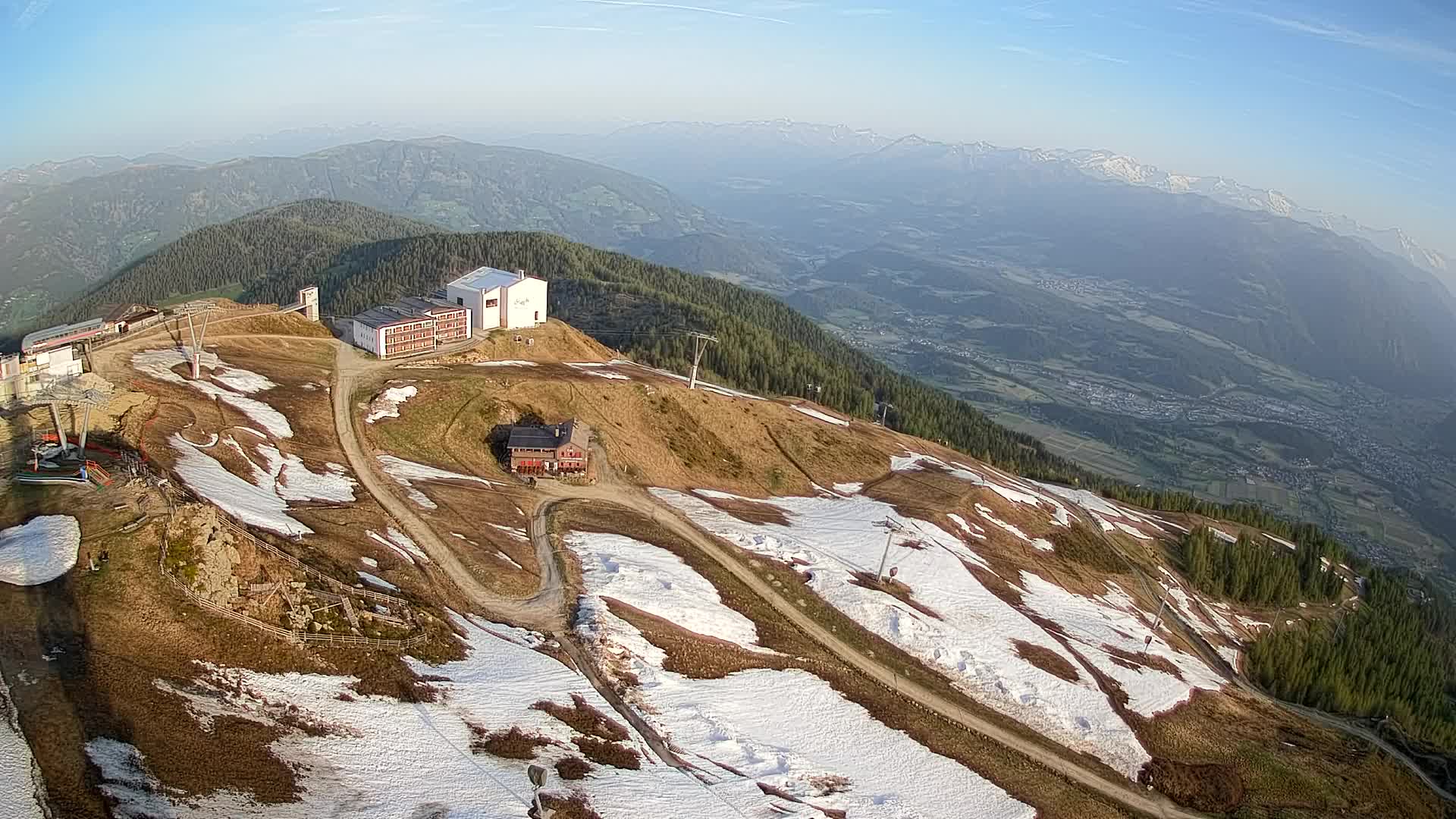 Kronplatz peak Ski resort | view to Bruneck