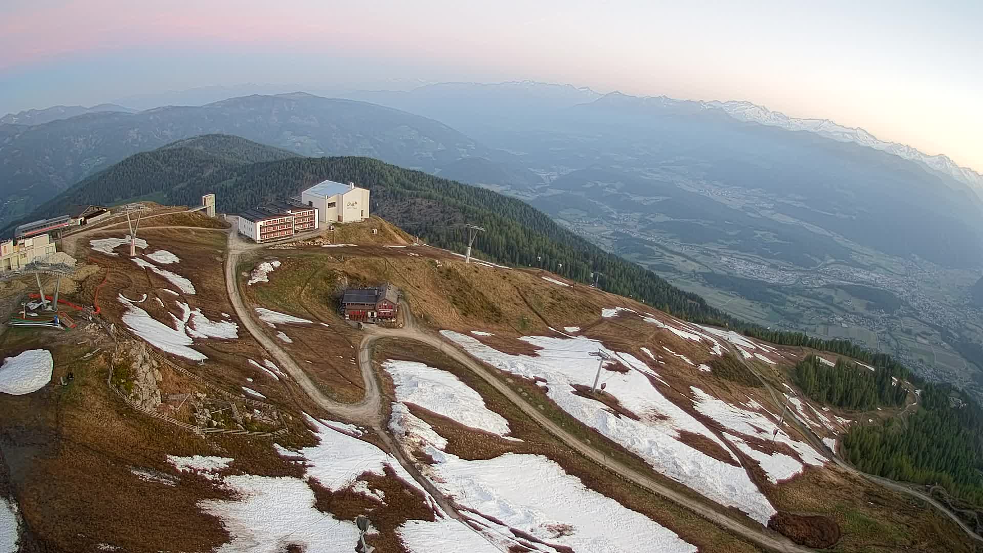Kronplatz peak Ski resort | view to Bruneck