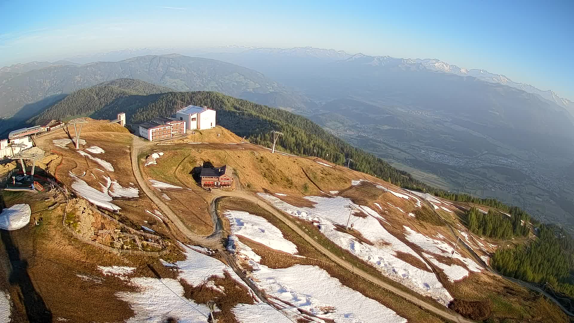 Kronplatz peak Ski resort | view to Bruneck