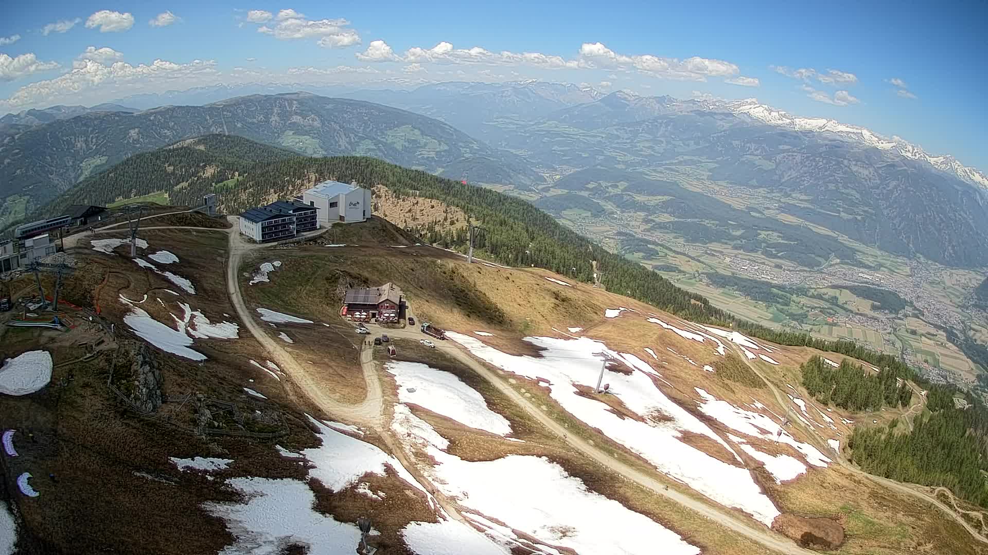 Station de ski Kronplatz sommet | vue sur Brunico