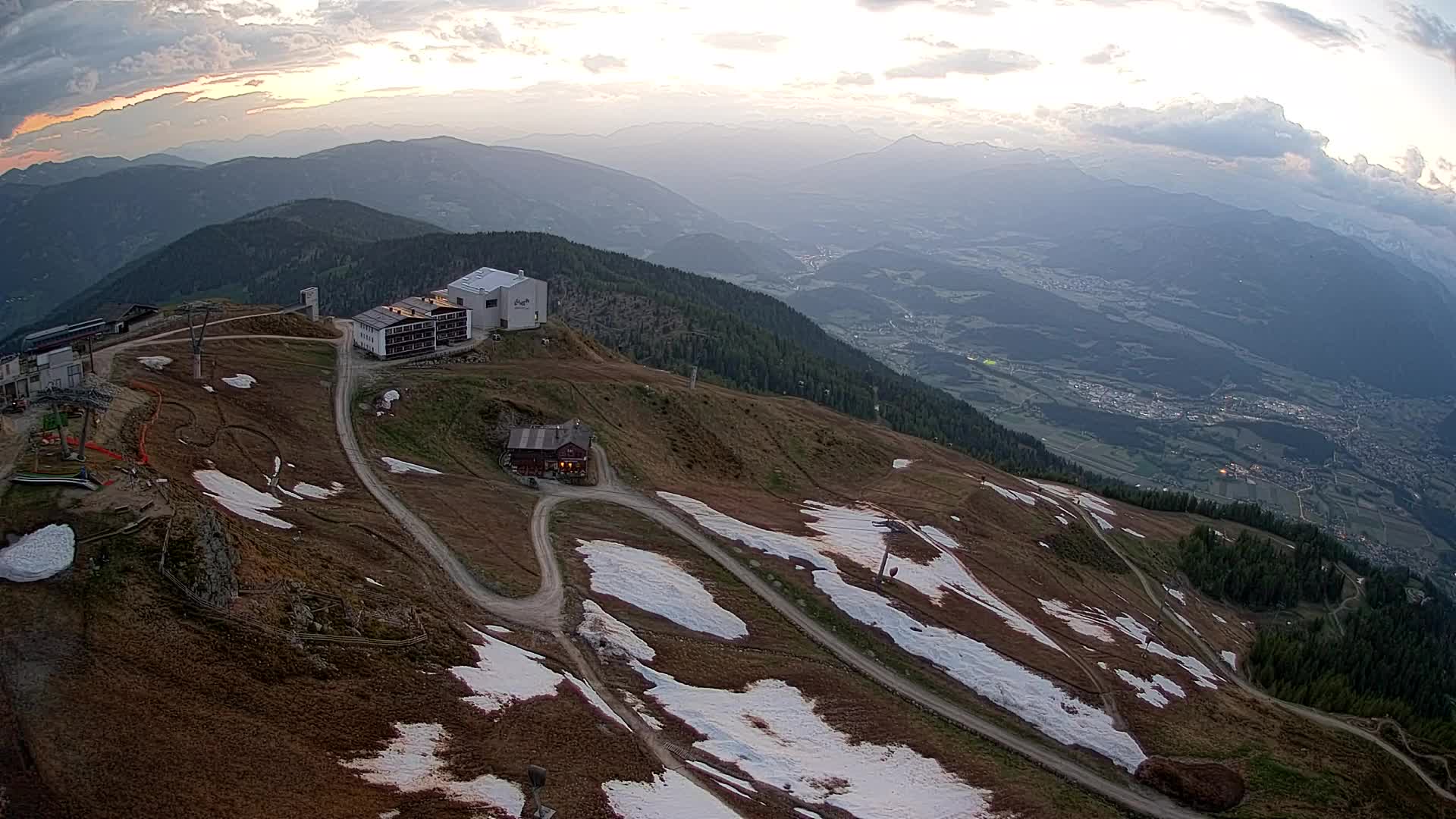 Kronplatz peak Ski resort | view to Bruneck
