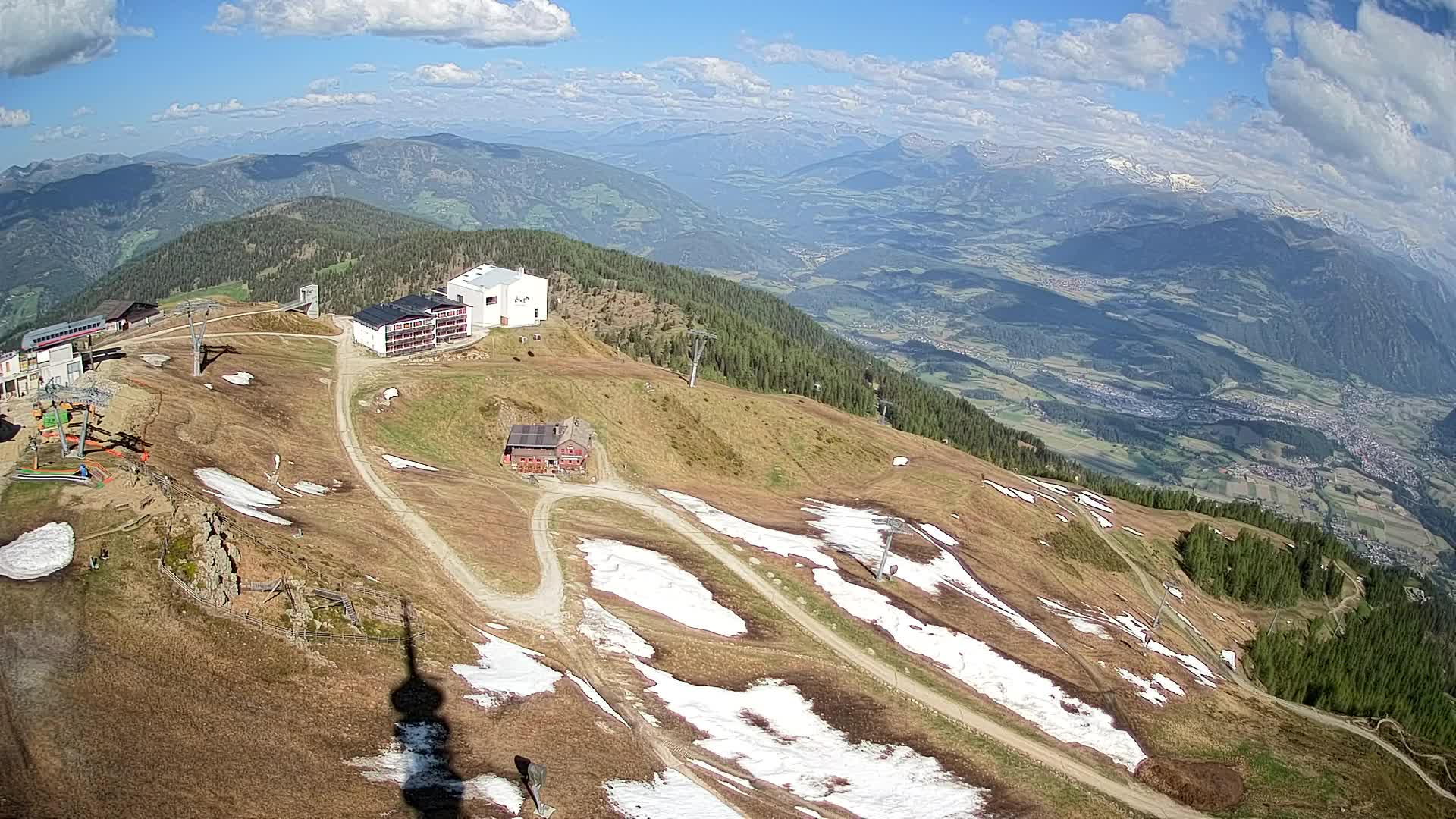 Station de ski Kronplatz sommet | vue sur Brunico