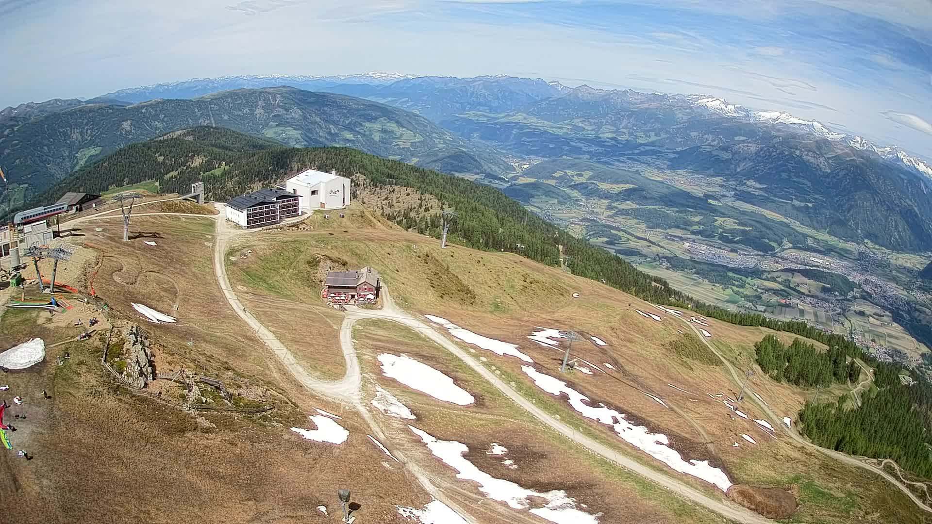 Stazione sciistica di Plan de Corones | vista su Brunico