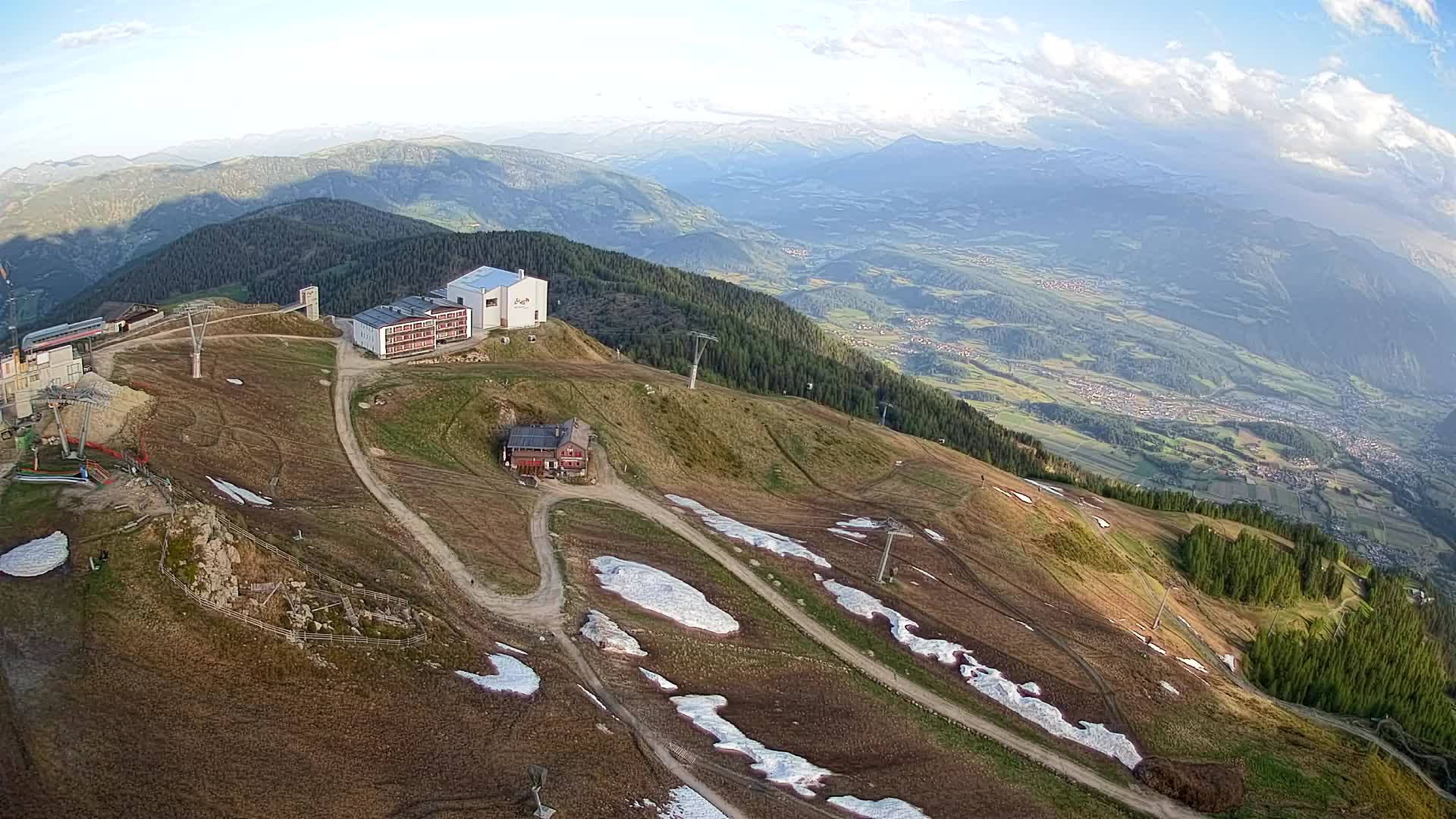 Kronplatz peak Ski resort | view to Bruneck