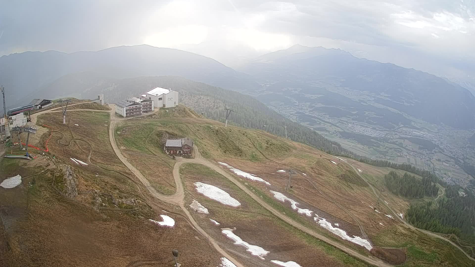 Station de ski Kronplatz sommet | vue sur Brunico