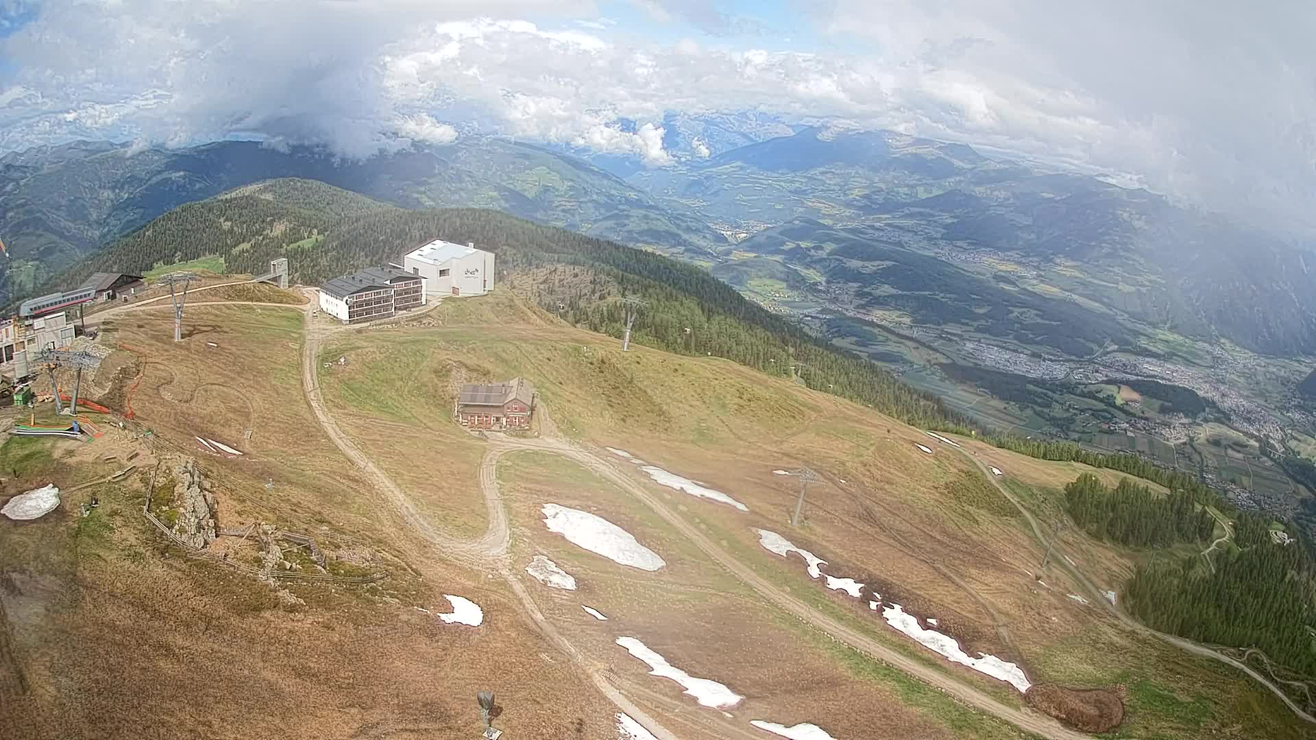 Station de ski Kronplatz sommet | vue sur Brunico