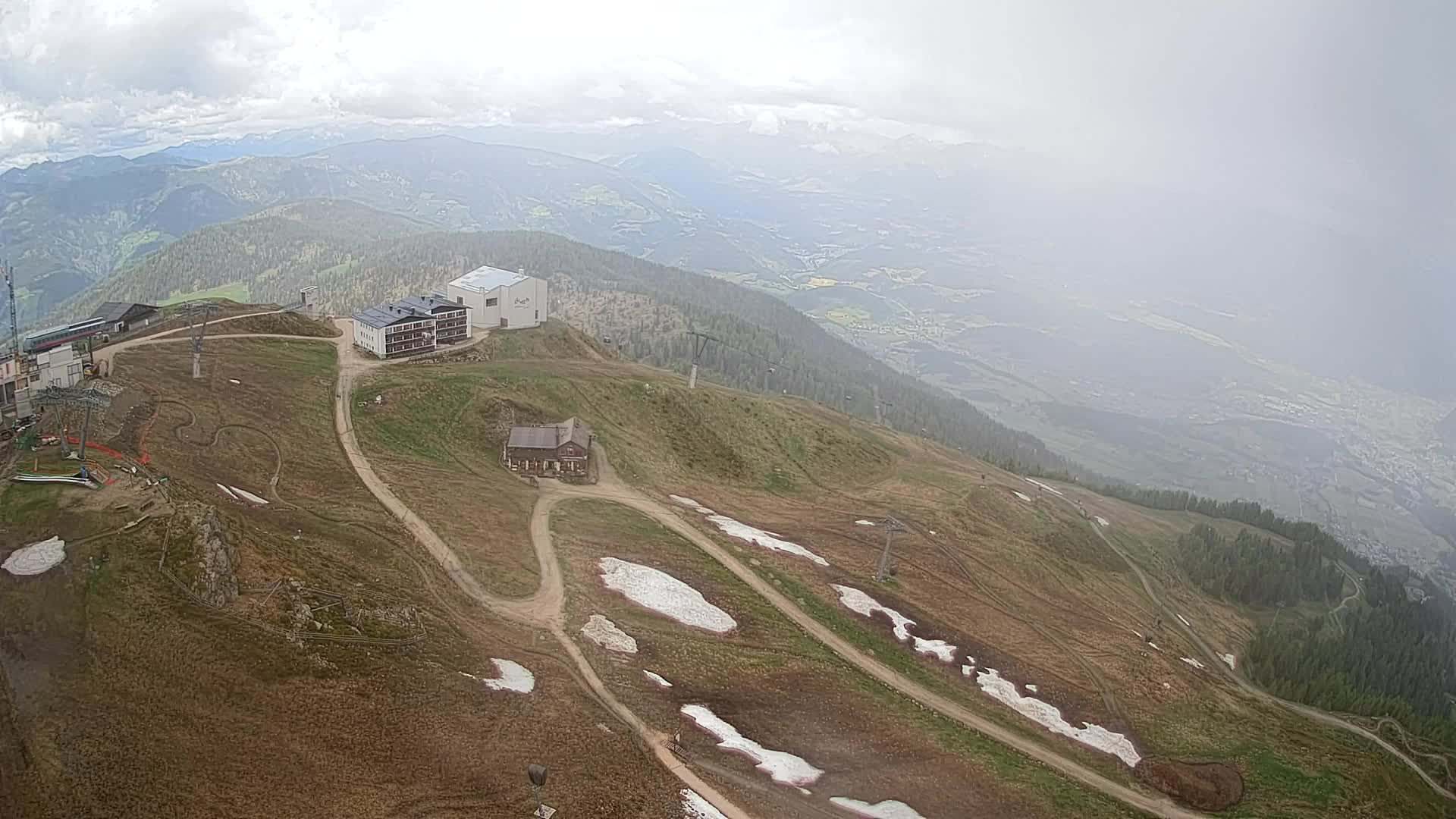 Station de ski Kronplatz sommet | vue sur Brunico