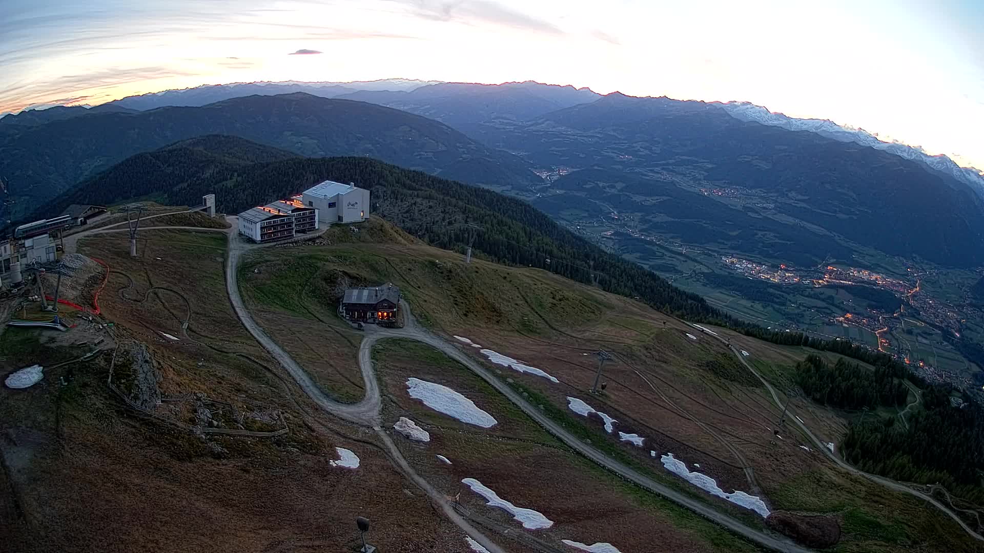 Kronplatz peak Ski resort | view to Bruneck