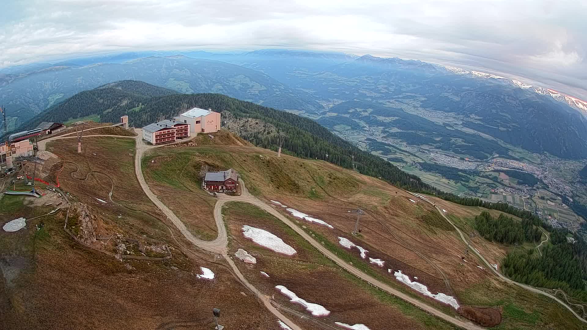 Kronplatz peak Ski resort | view to Bruneck