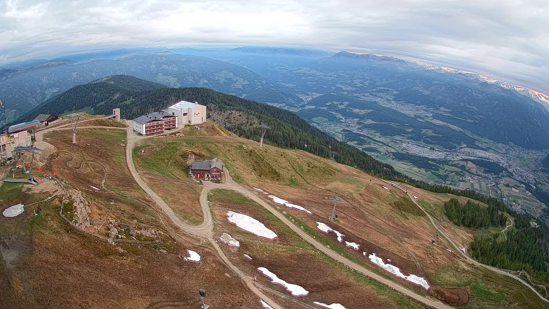 Kronplatz peak Ski resort | view to Bruneck