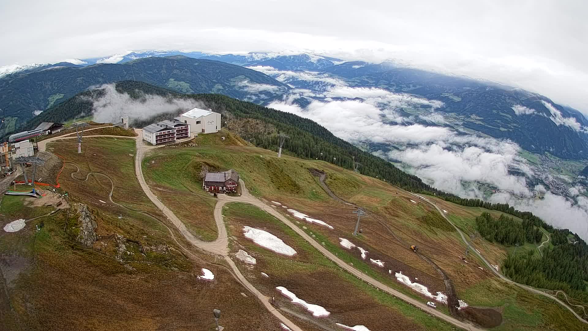 Kronplatz peak Ski resort | view to Bruneck