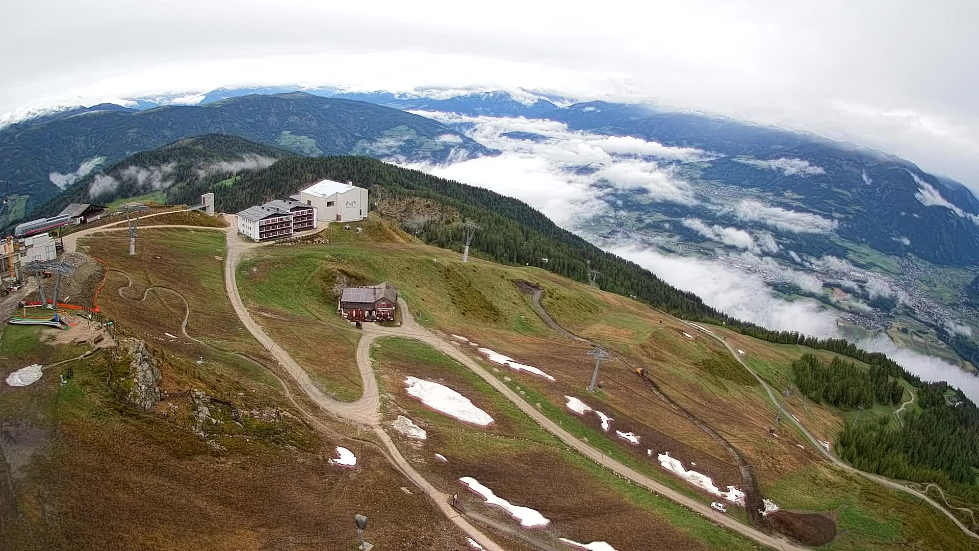 Kronplatz peak Ski resort | view to Bruneck