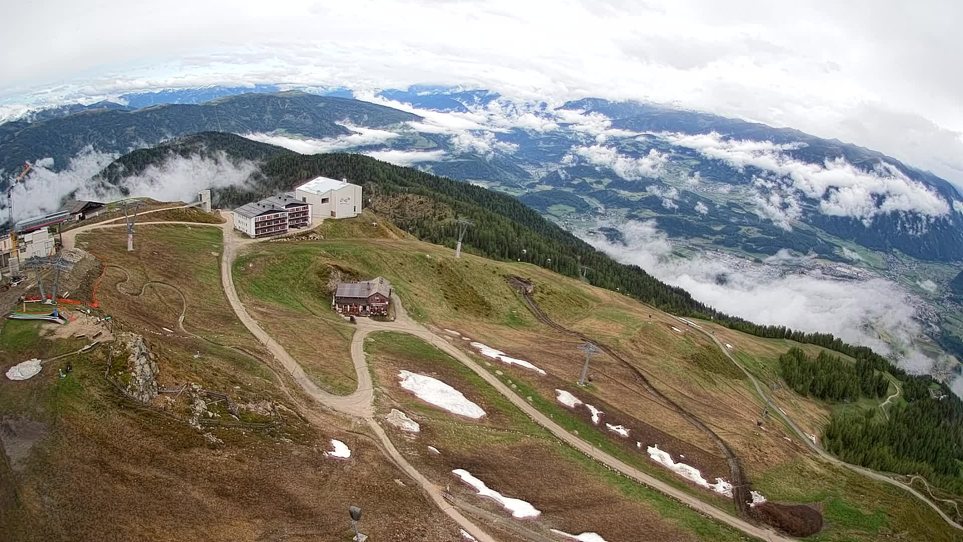 Kronplatz peak Ski resort | view to Bruneck