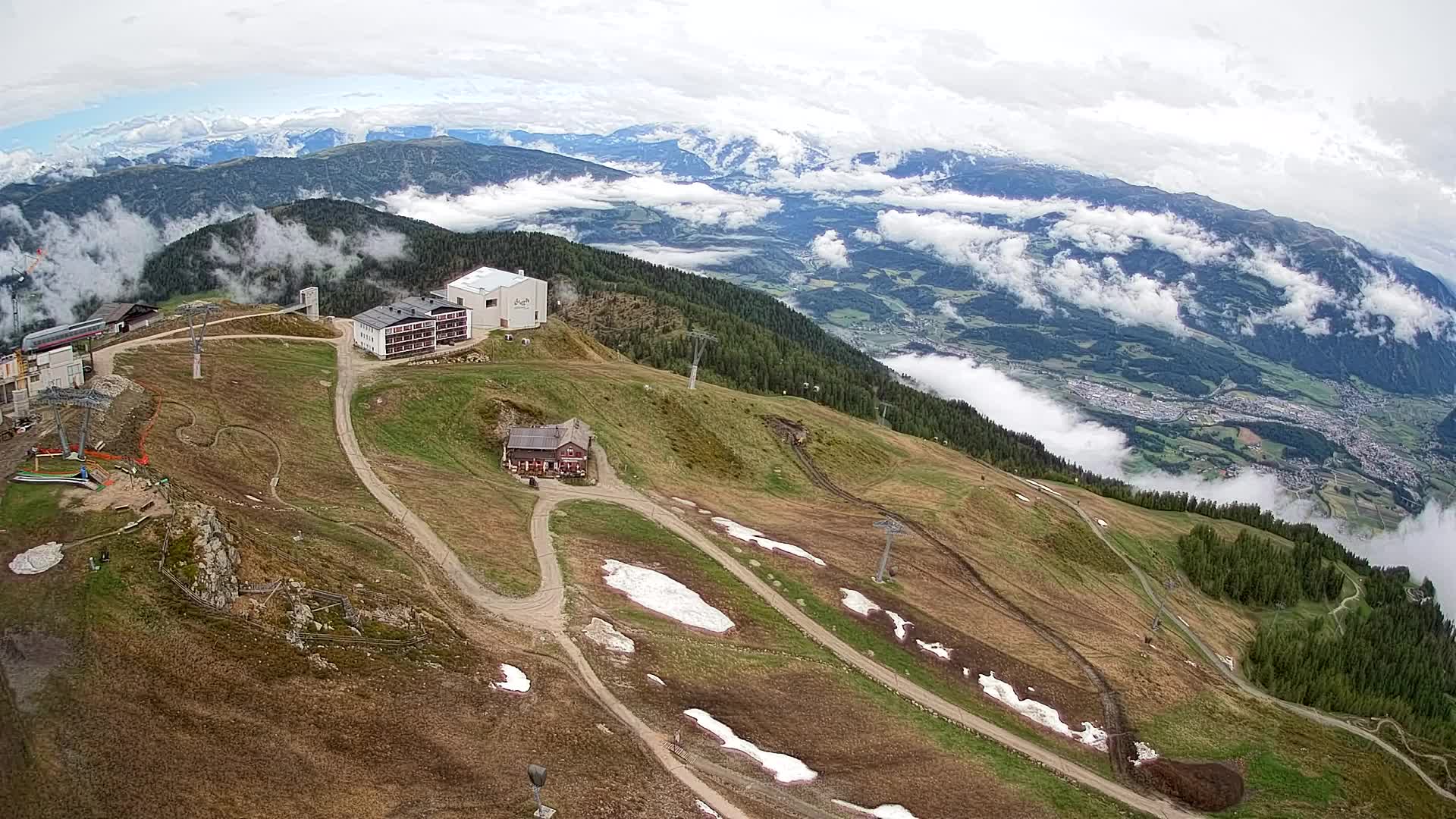 Kronplatz peak Ski resort | view to Bruneck