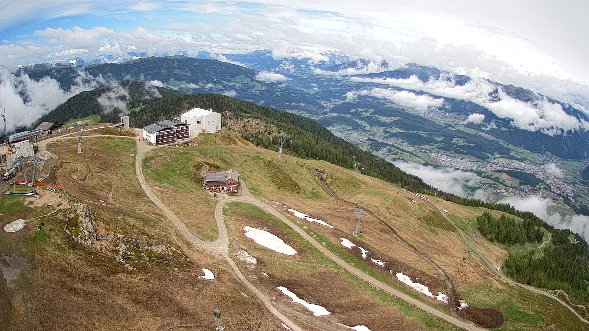 Kronplatz peak Ski resort | view to Bruneck