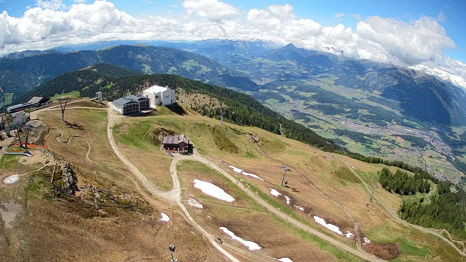 Kronplatz peak Ski resort | view to Bruneck