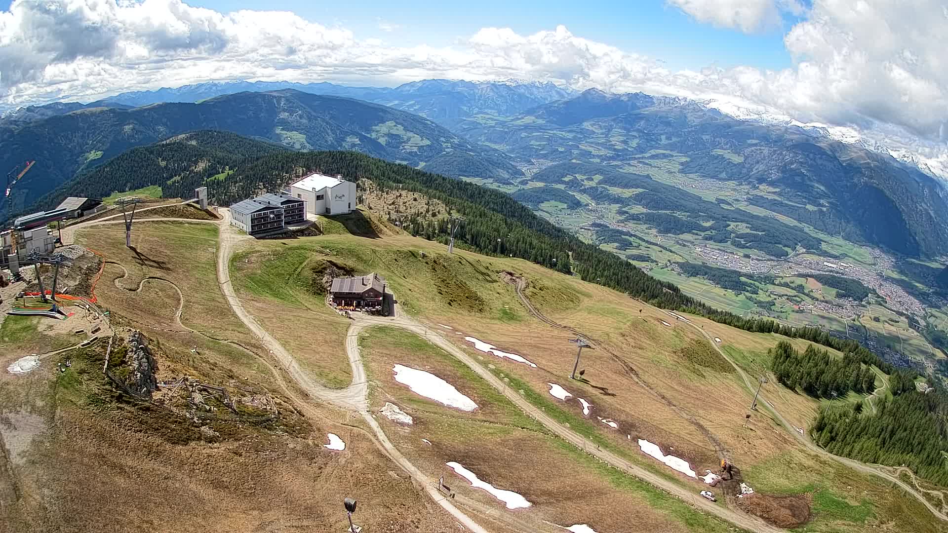 Kronplatz peak Ski resort | view to Bruneck