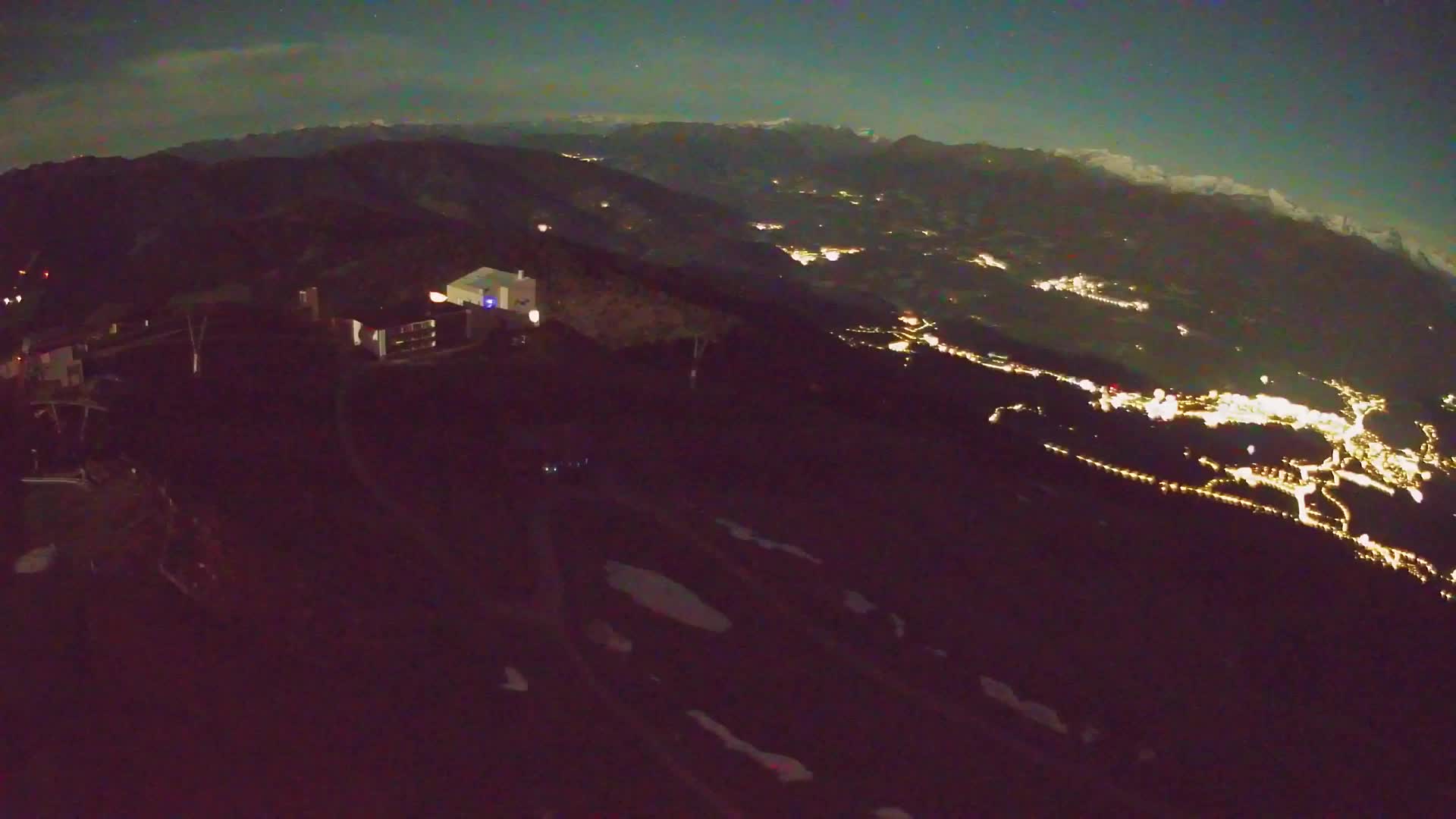 Station de ski Kronplatz sommet | vue sur Brunico