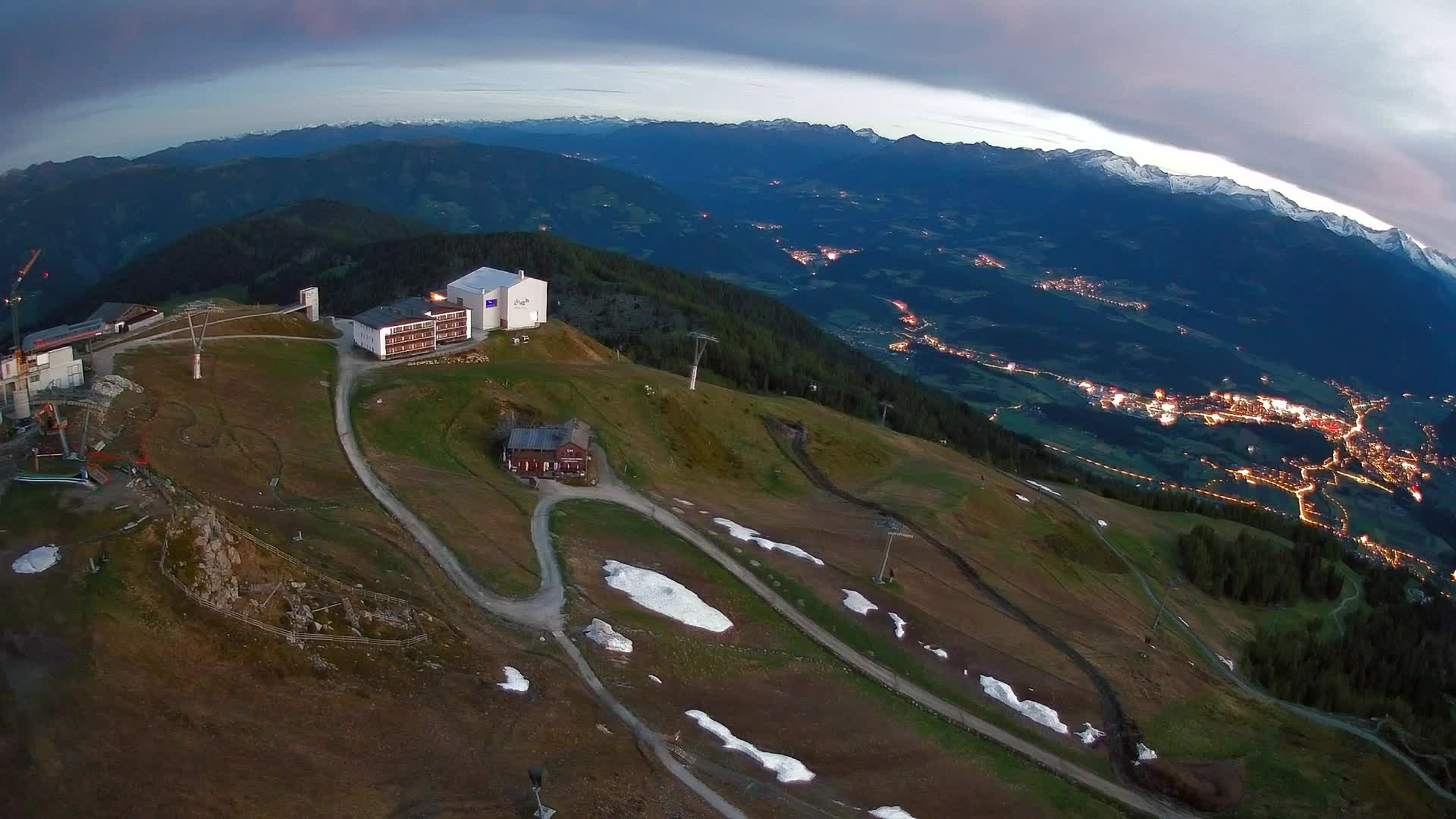 Kronplatz peak Ski resort | view to Bruneck