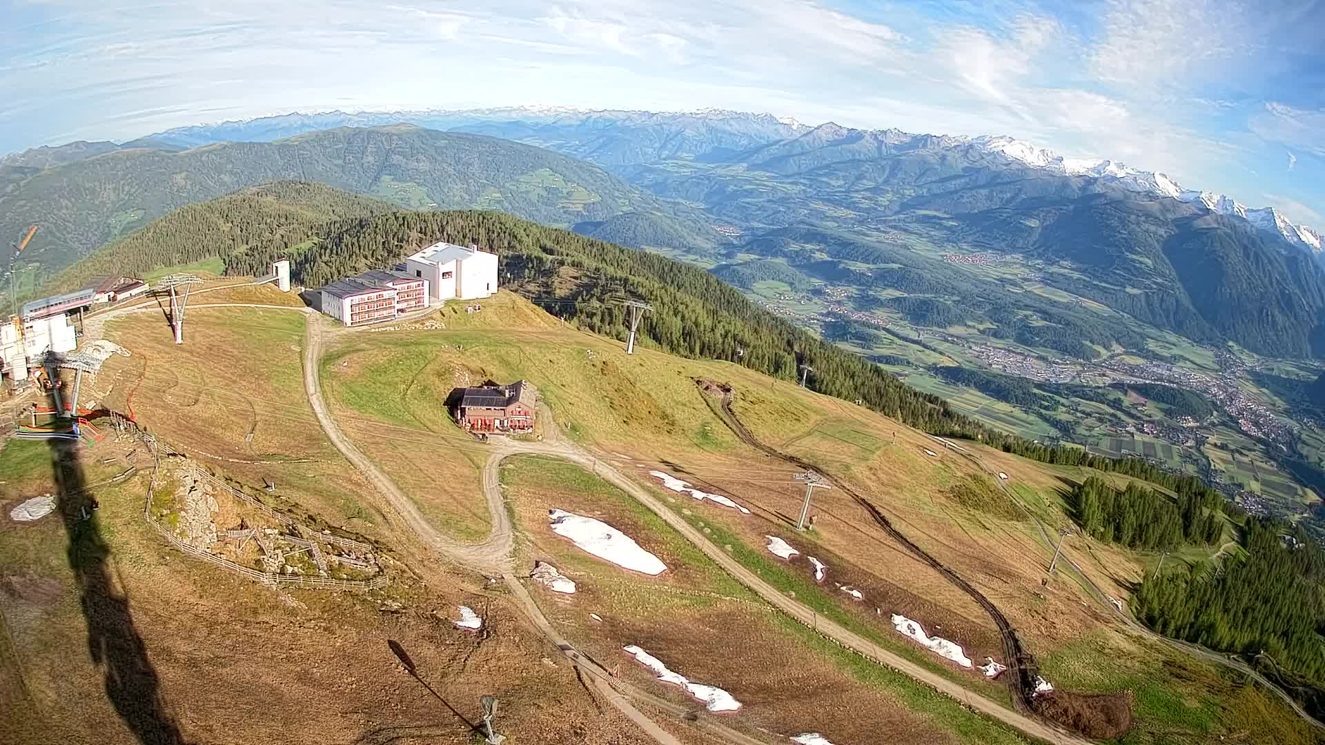Skigebiet Kronplatz Gipfel | Blick auf Bruneck