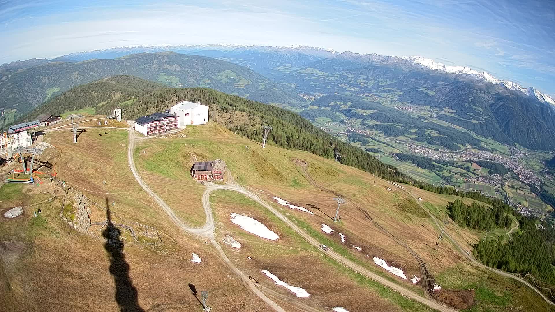 Station de ski Kronplatz sommet | vue sur Brunico