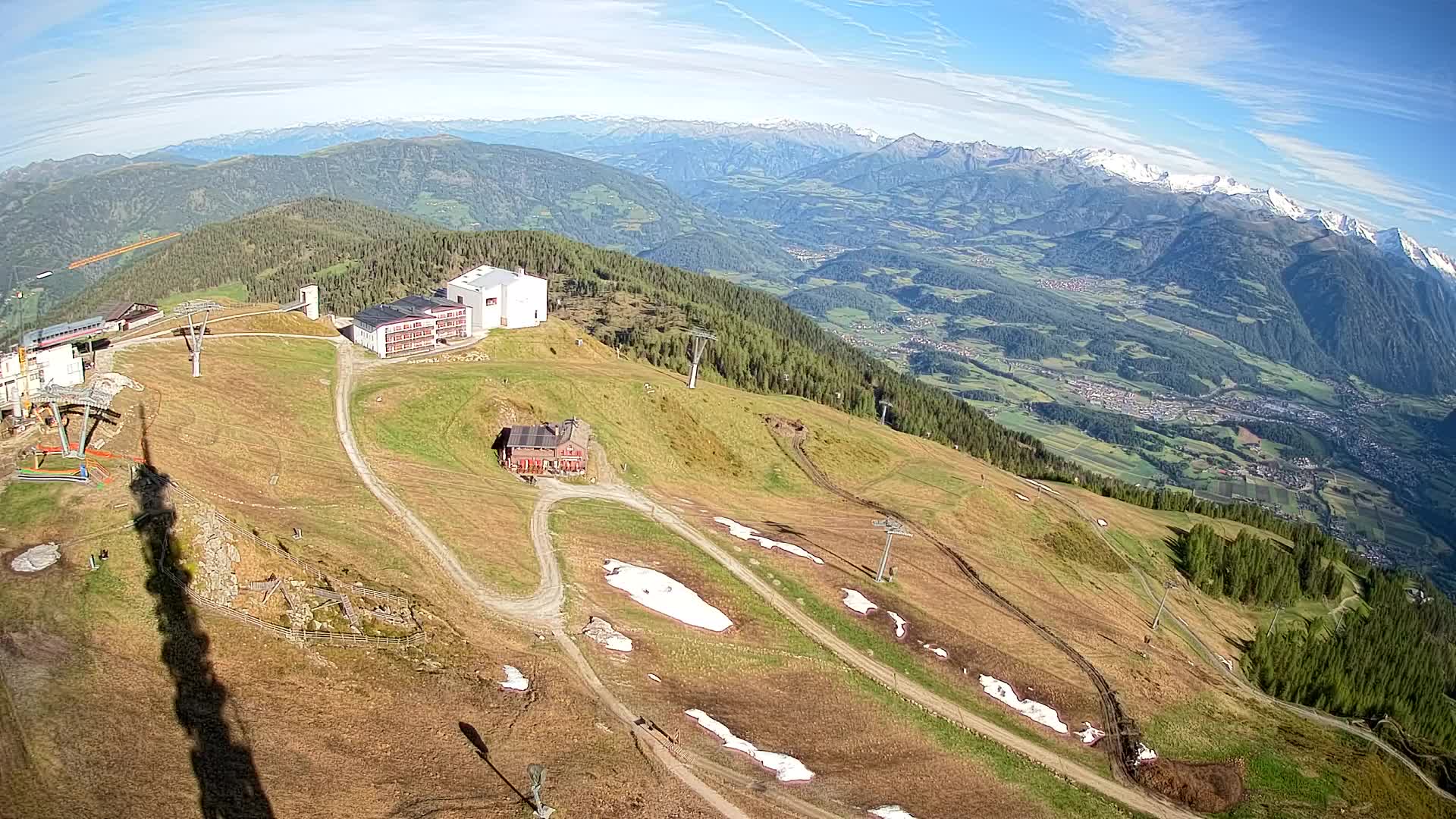 Skigebiet Kronplatz Gipfel | Blick auf Bruneck