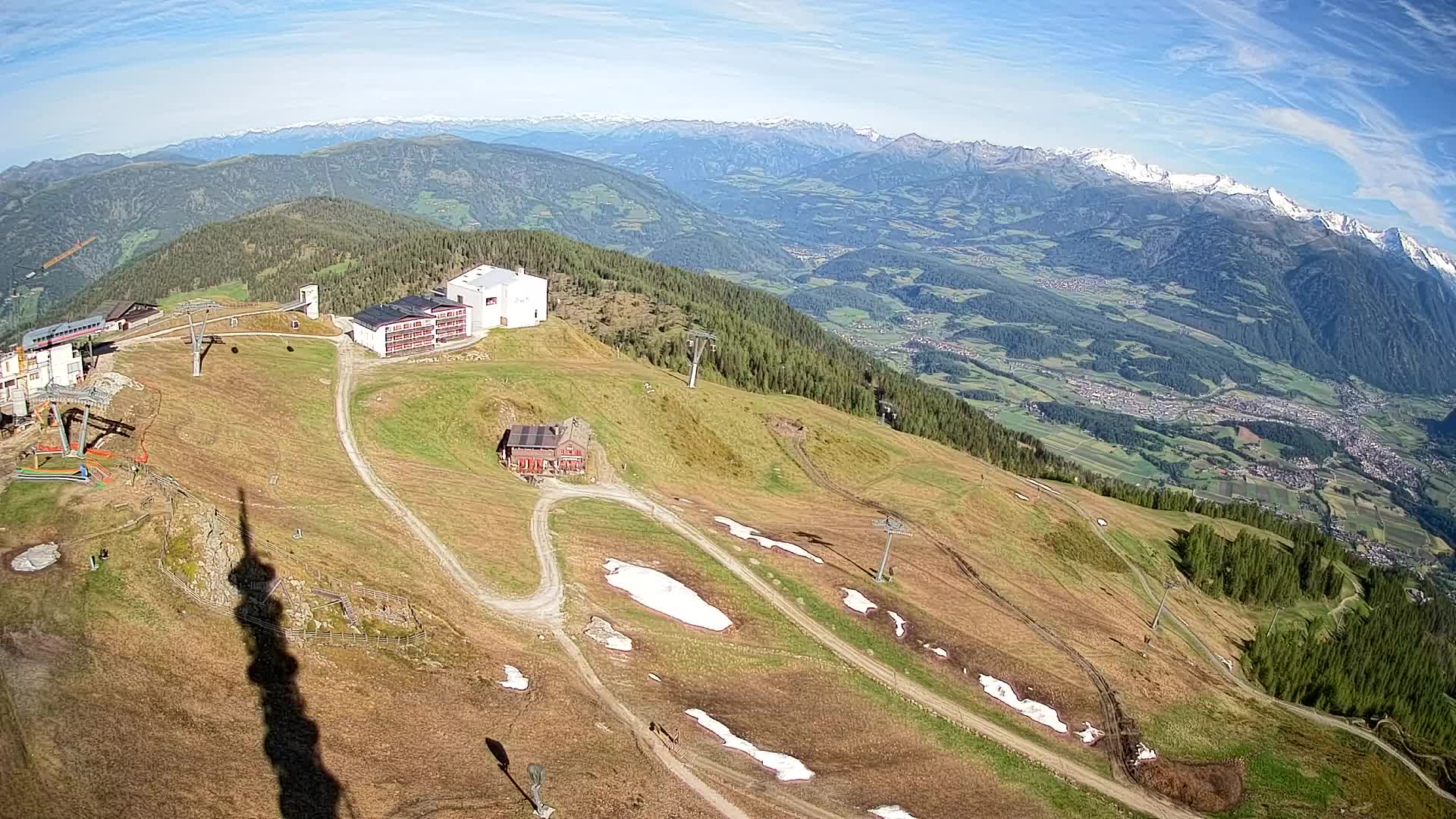 Station de ski Kronplatz sommet | vue sur Brunico