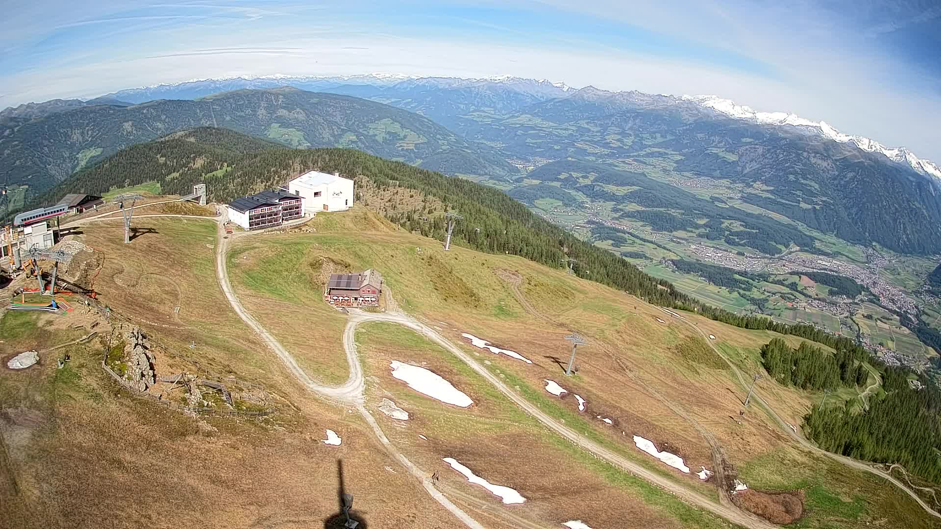 Station de ski Kronplatz sommet | vue sur Brunico