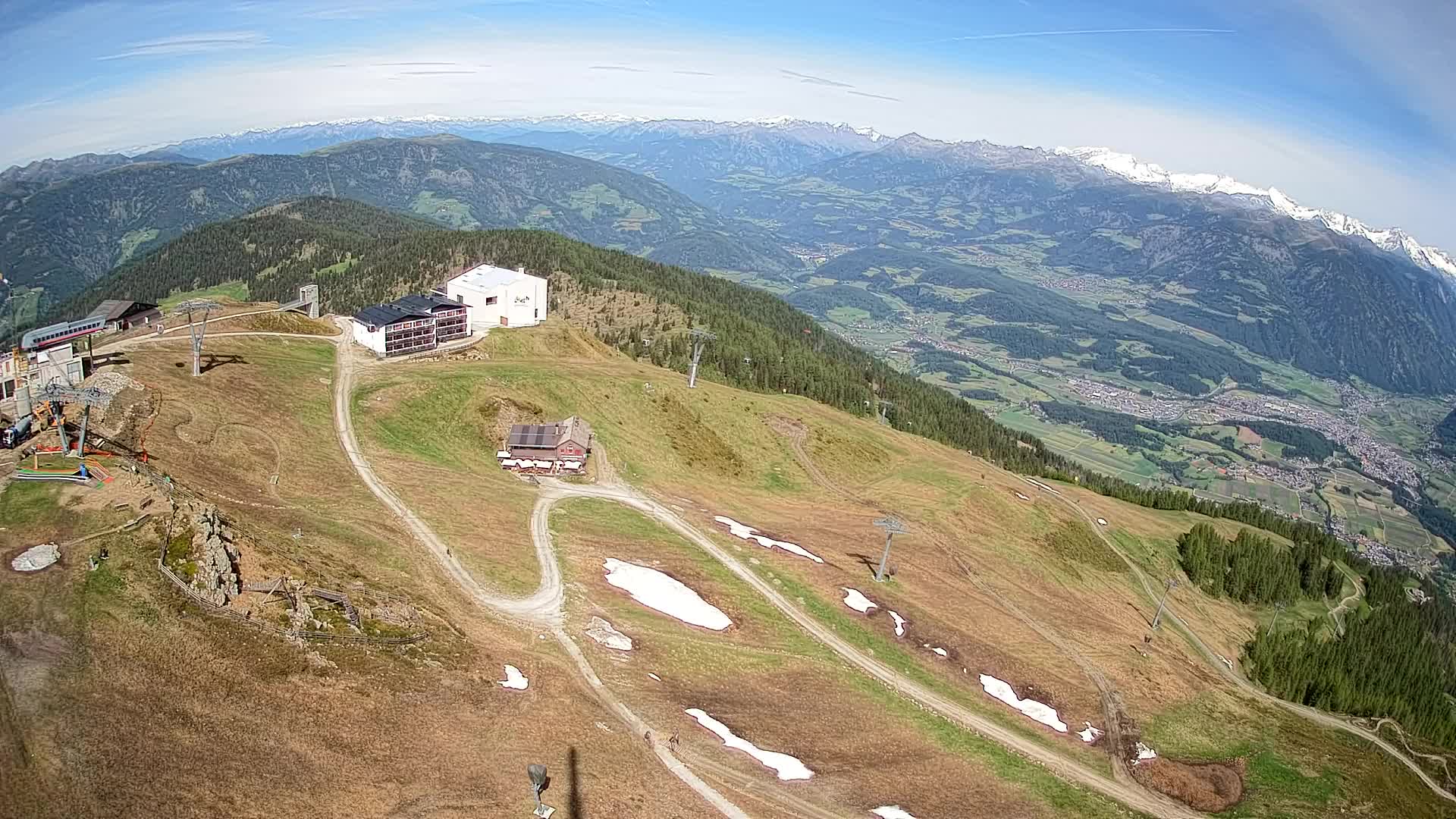 Station de ski Kronplatz sommet | vue sur Brunico