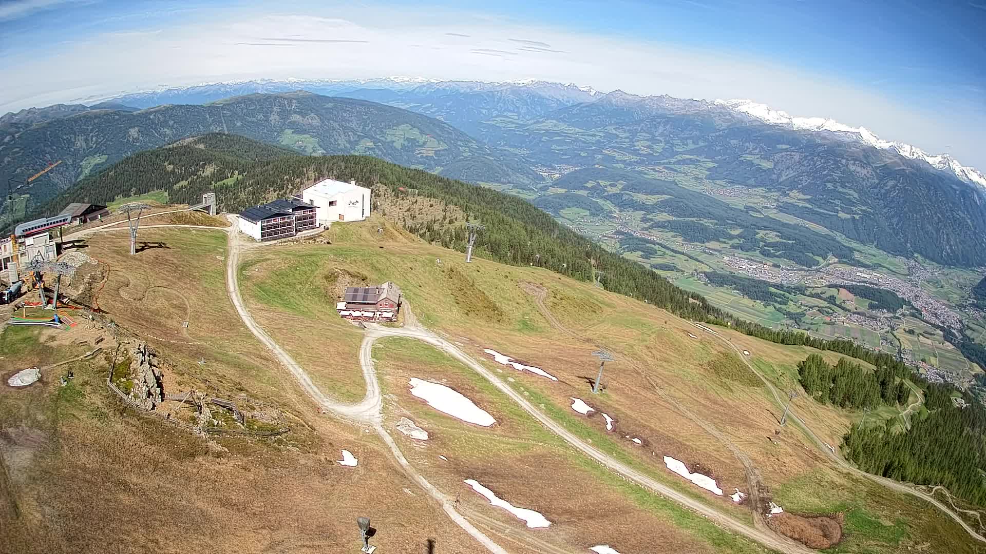 Skigebiet Kronplatz Gipfel | Blick auf Bruneck