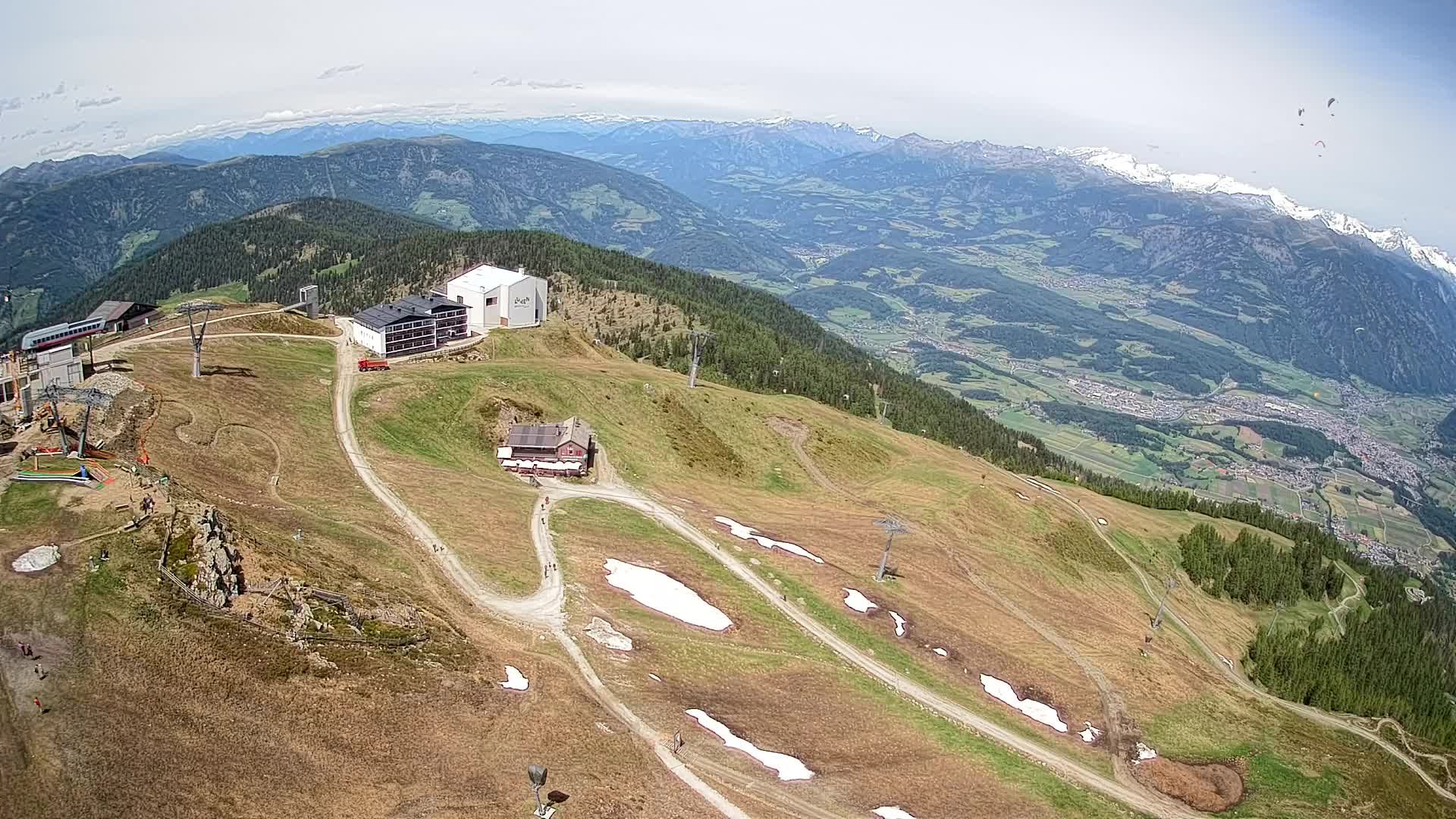 Station de ski Kronplatz sommet | vue sur Brunico