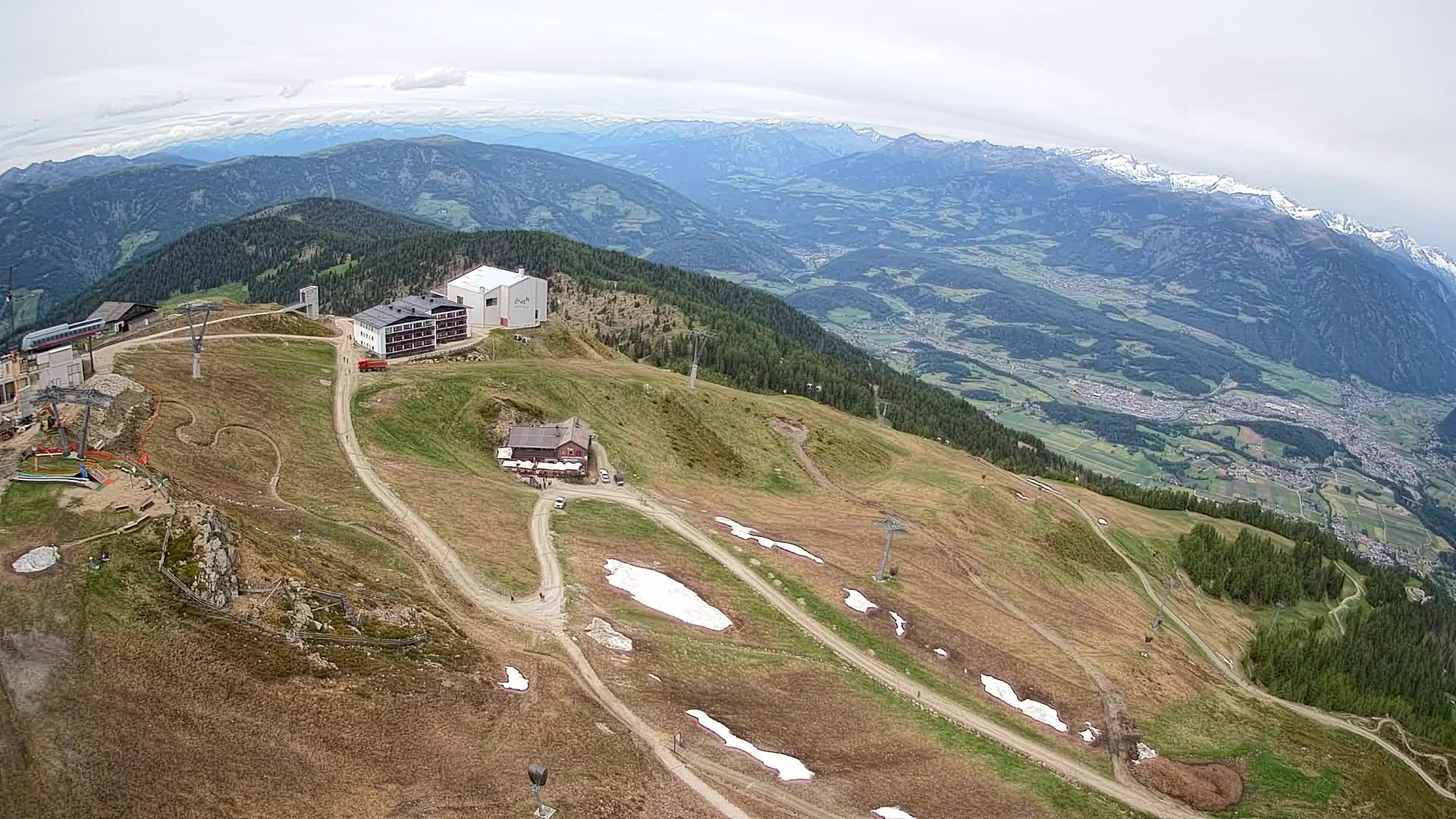 Kronplatz peak Ski resort | view to Bruneck