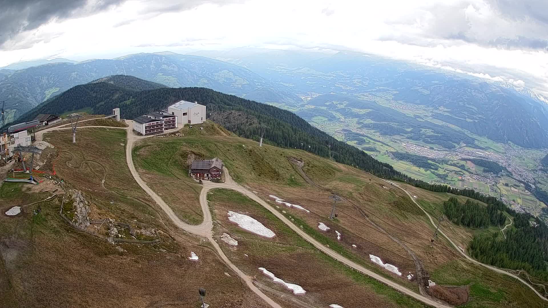 Kronplatz peak Ski resort | view to Bruneck