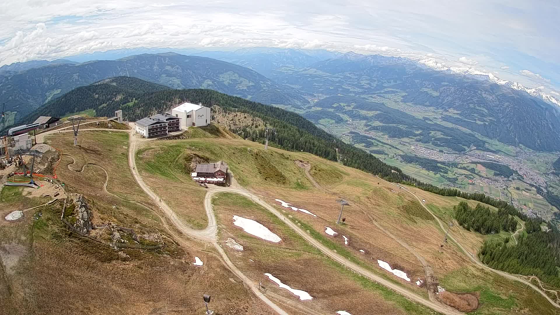 Station de ski Kronplatz sommet | vue sur Brunico