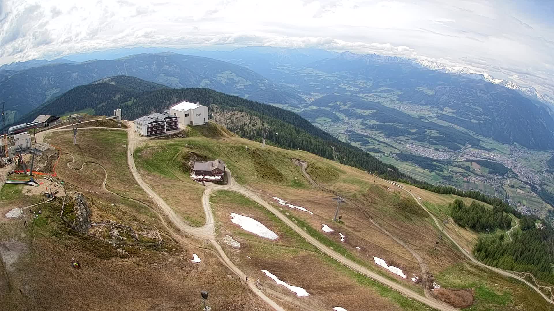 Kronplatz peak Ski resort | view to Bruneck