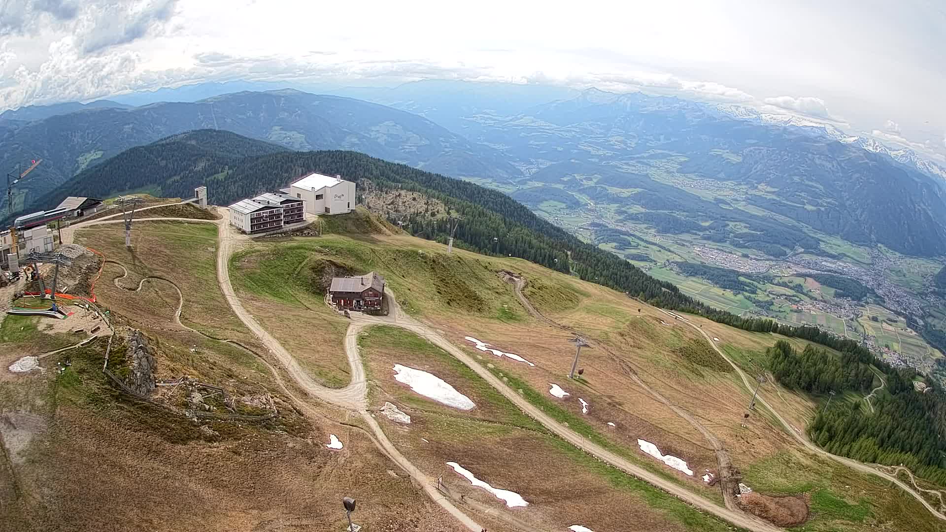 Skigebiet Kronplatz Gipfel | Blick auf Bruneck