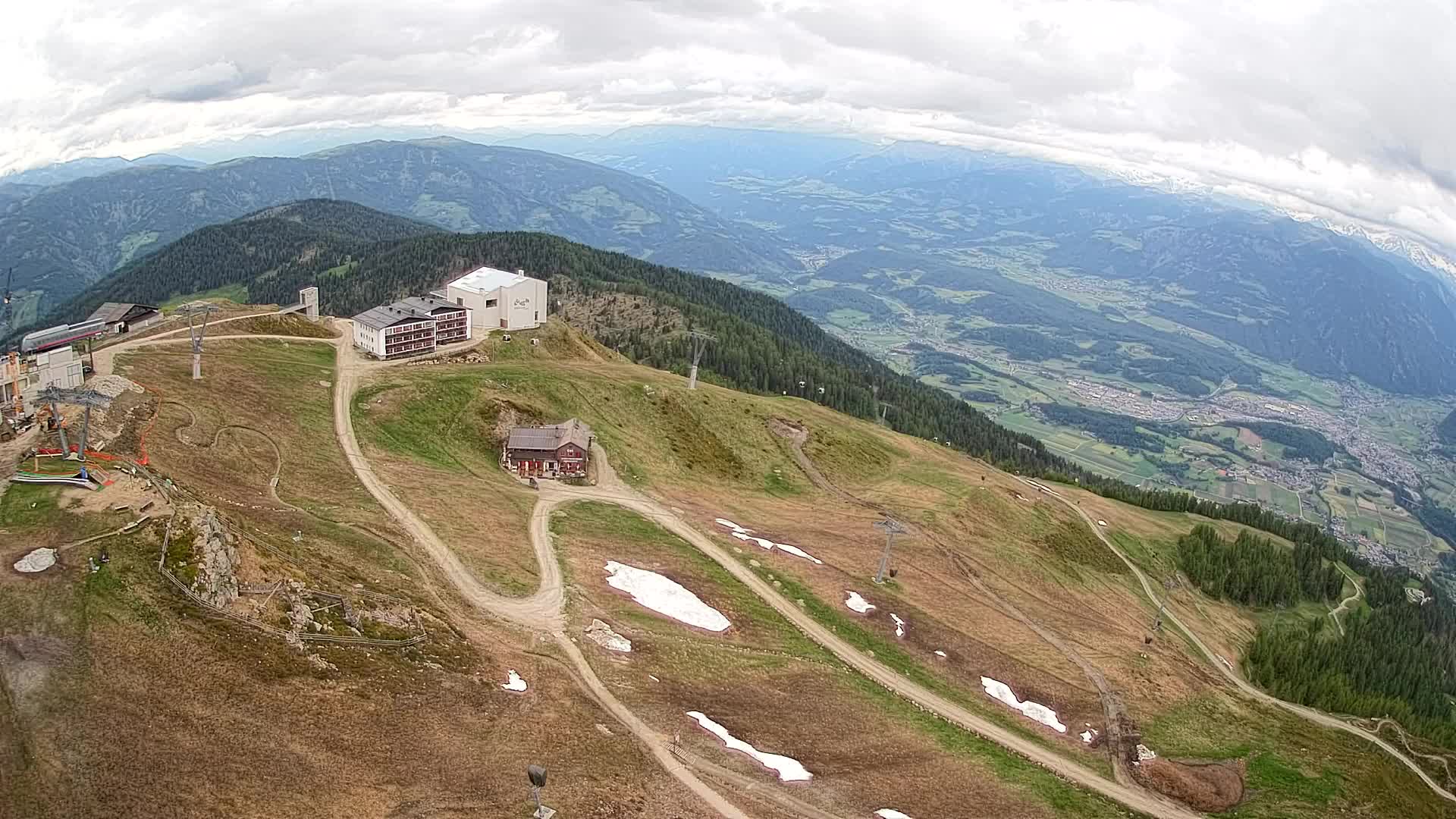 Kronplatz peak Ski resort | view to Bruneck