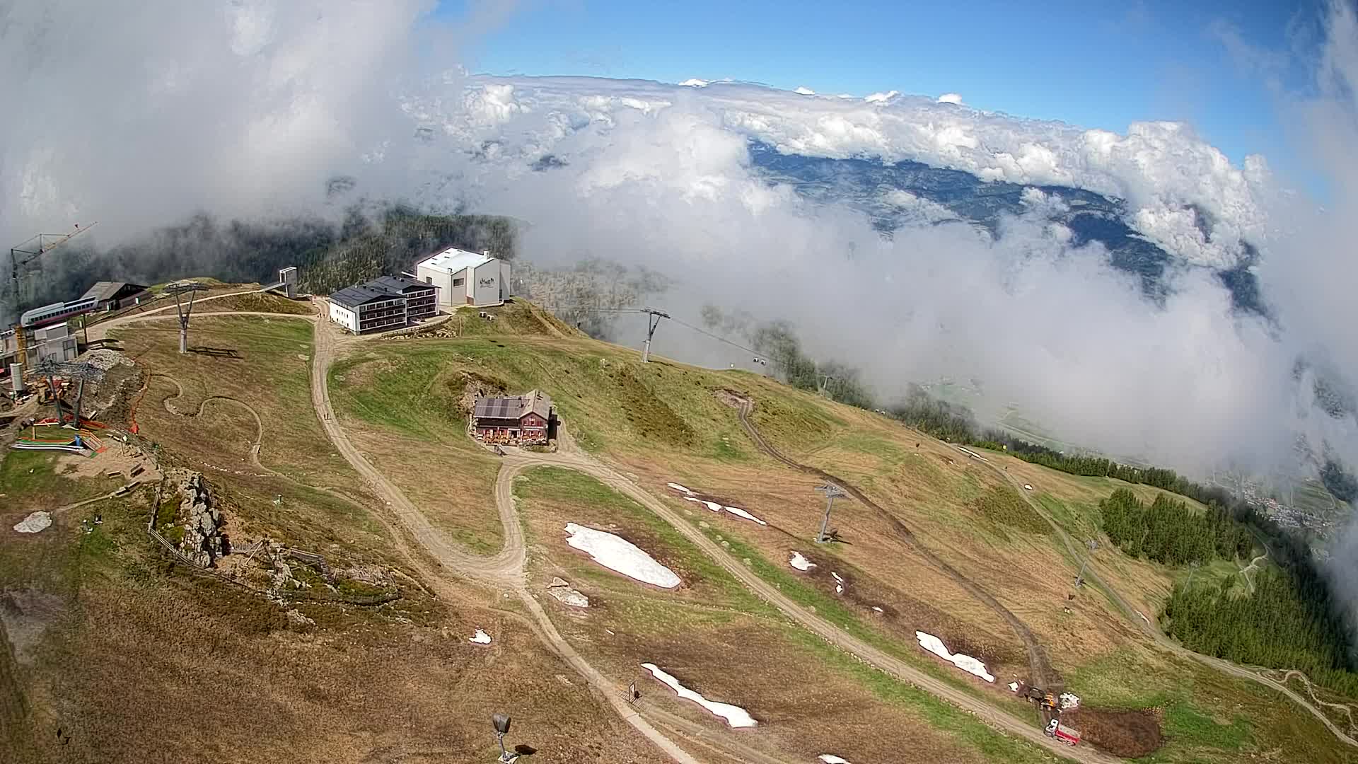 Kronplatz peak Ski resort | view to Bruneck