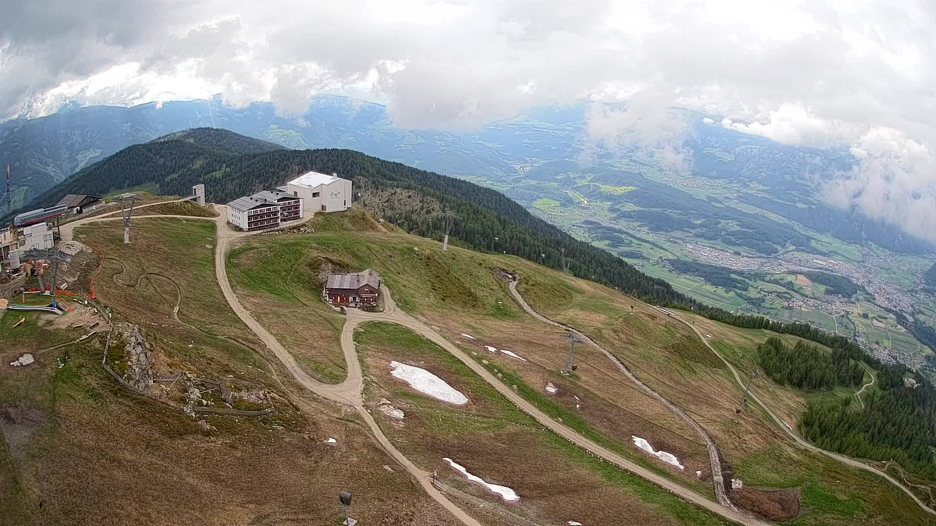 Kronplatz peak Ski resort | view to Bruneck