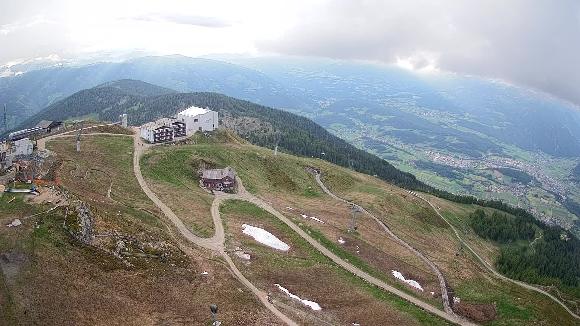 Kronplatz peak Ski resort | view to Bruneck