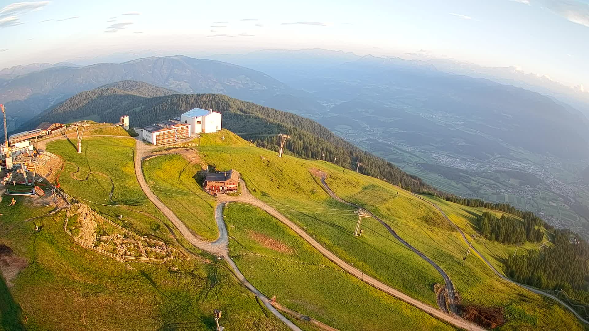 Kronplatz peak Ski resort | view to Bruneck