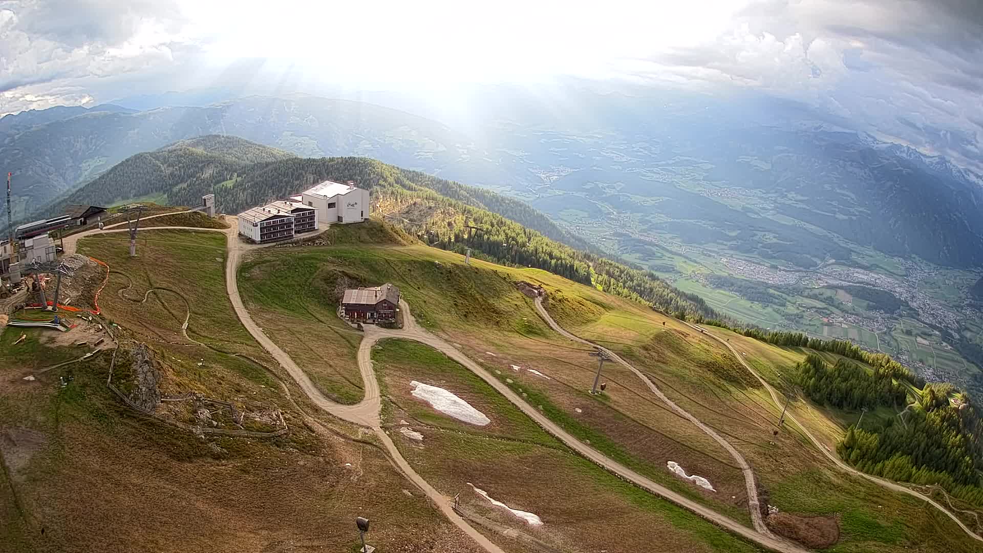 Kronplatz peak Ski resort | view to Bruneck