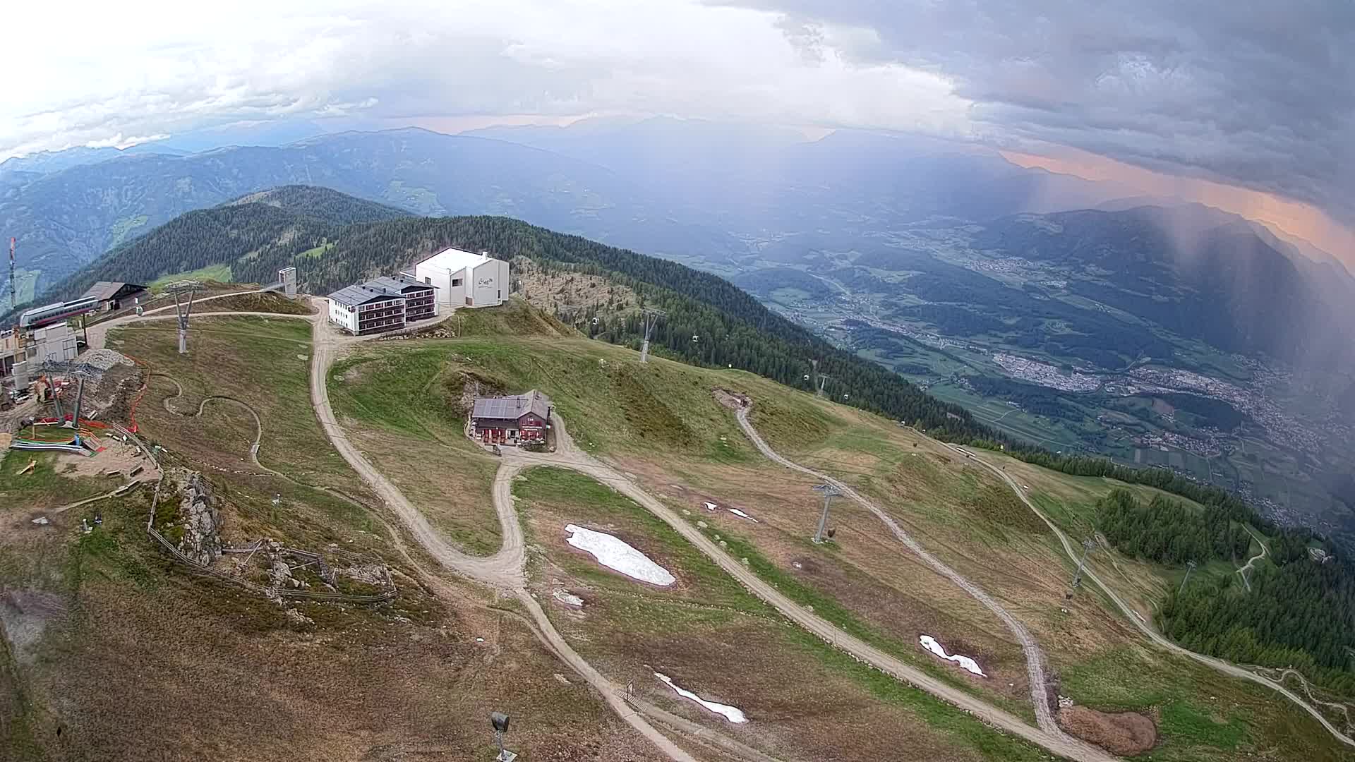 Kronplatz peak Ski resort | view to Bruneck