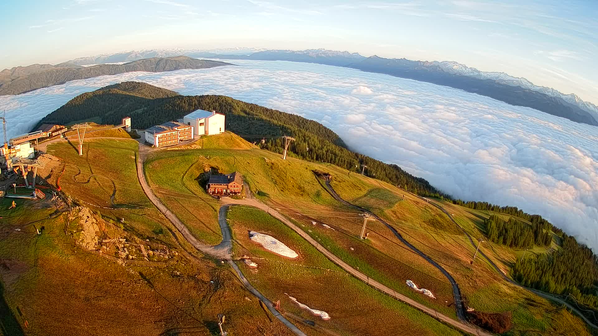 Kronplatz peak Ski resort | view to Bruneck