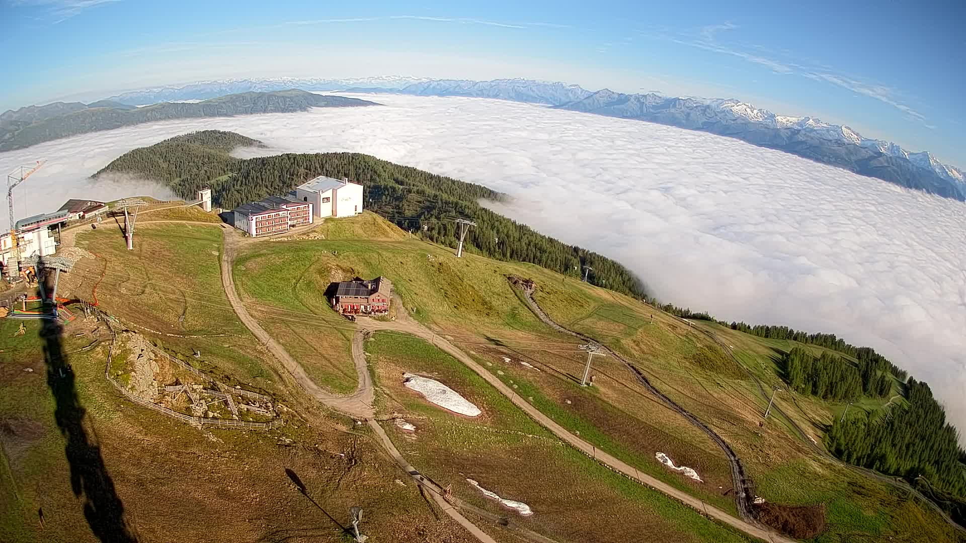 Kronplatz peak Ski resort | view to Bruneck