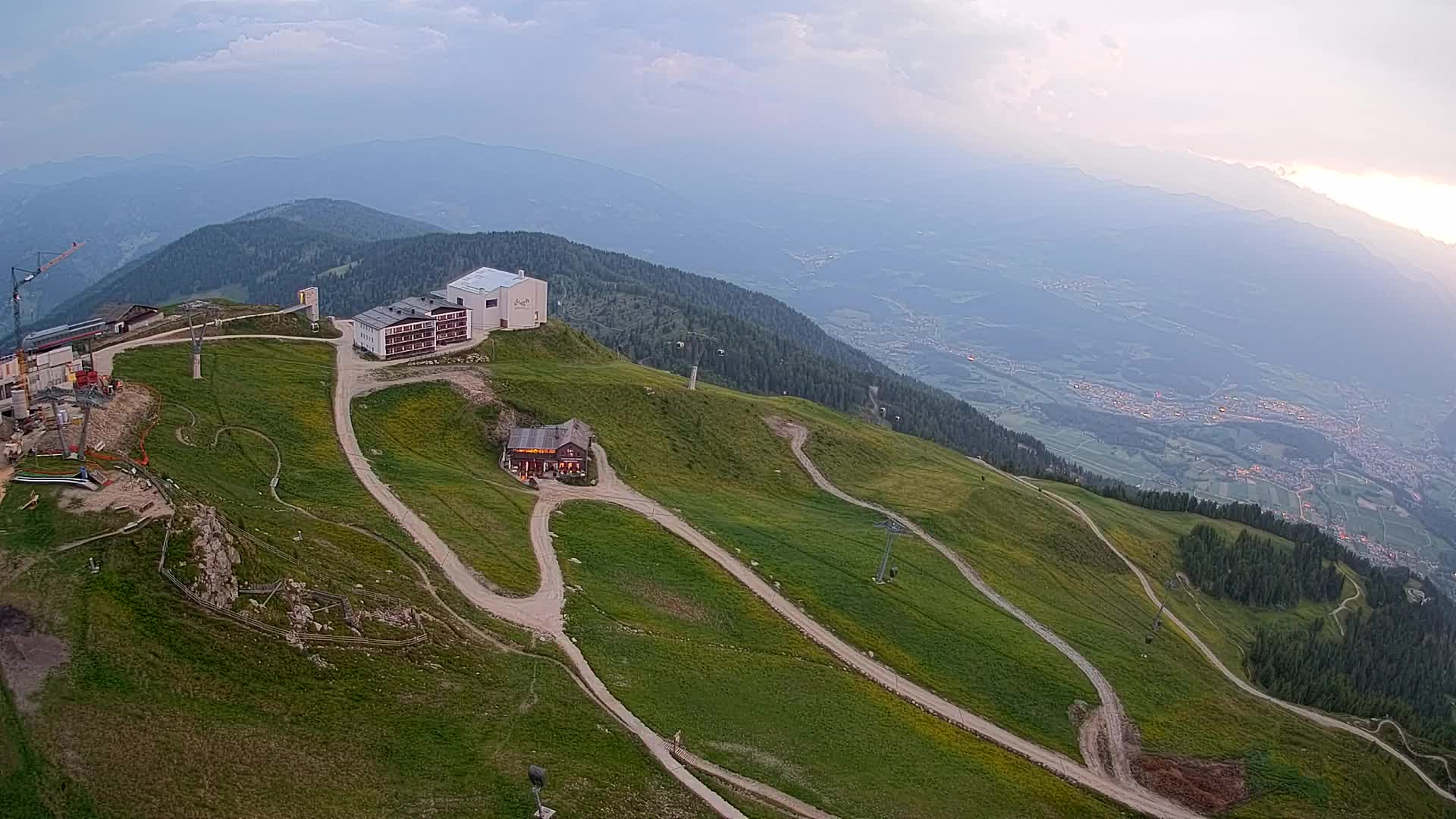 Kronplatz peak Ski resort | view to Bruneck