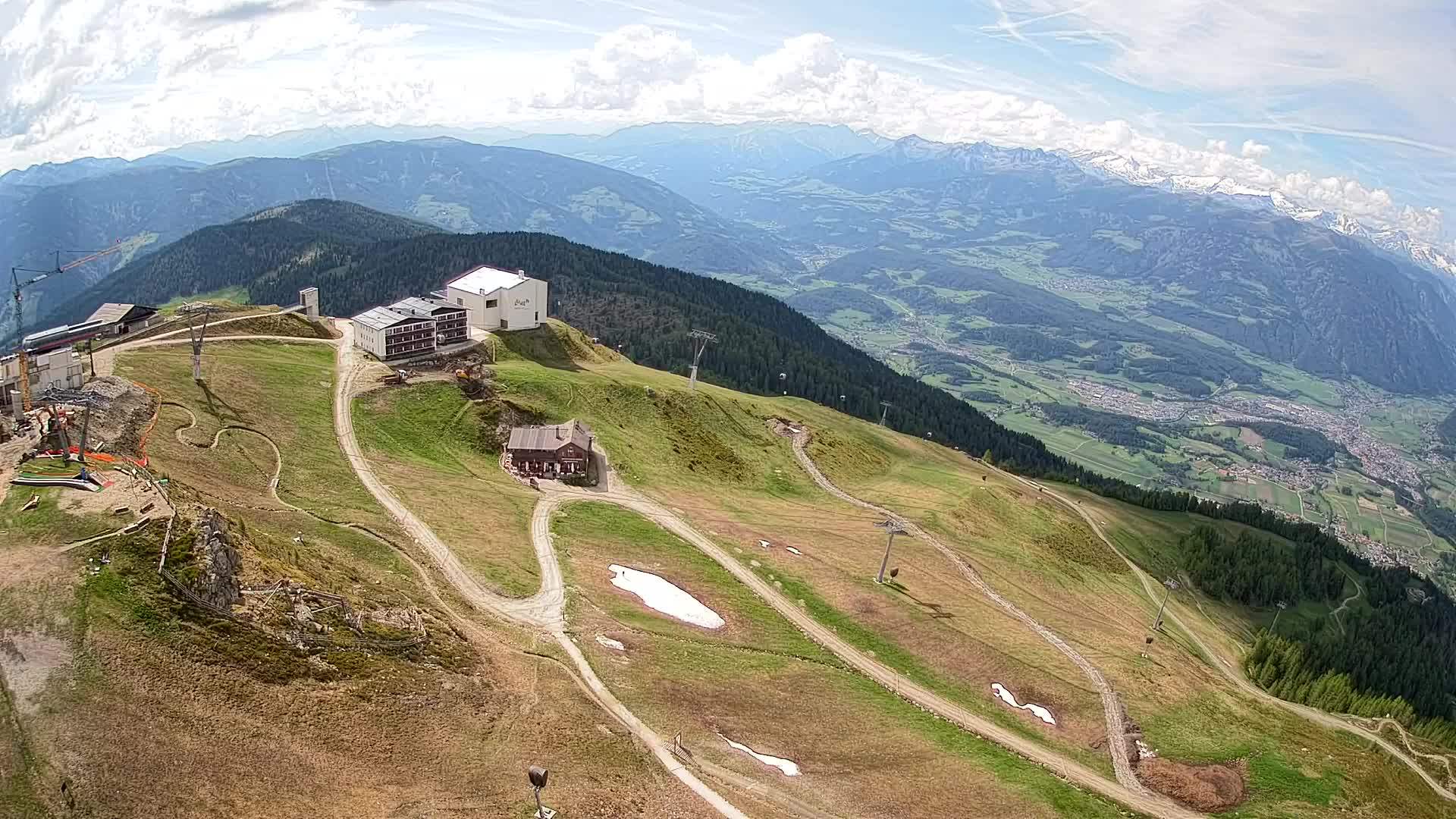 Station de ski Kronplatz sommet | vue sur Brunico