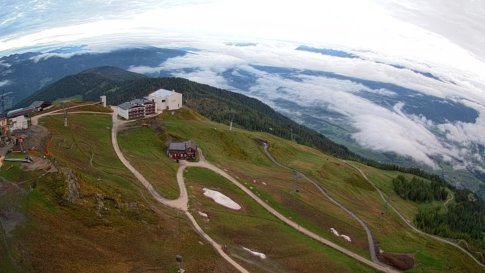 Kronplatz peak Ski resort | view to Bruneck