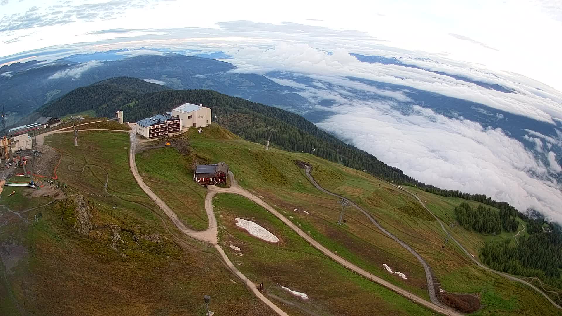 Kronplatz peak Ski resort | view to Bruneck